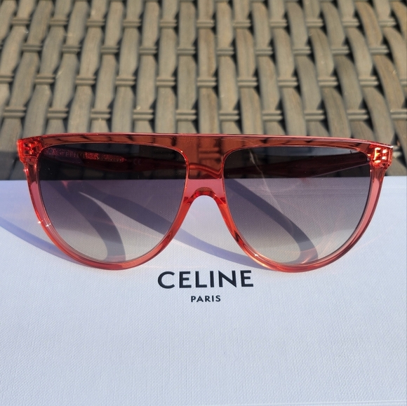 Celine Flattop Gradient Shield Sunglasses - Picture 1 of 9